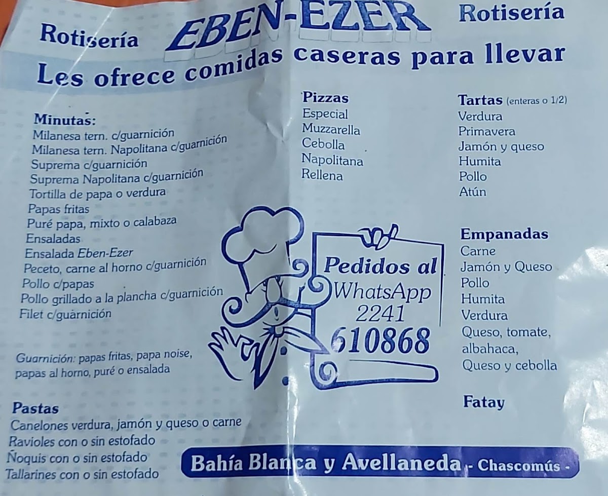 Eben Ezer Photo Menu 3