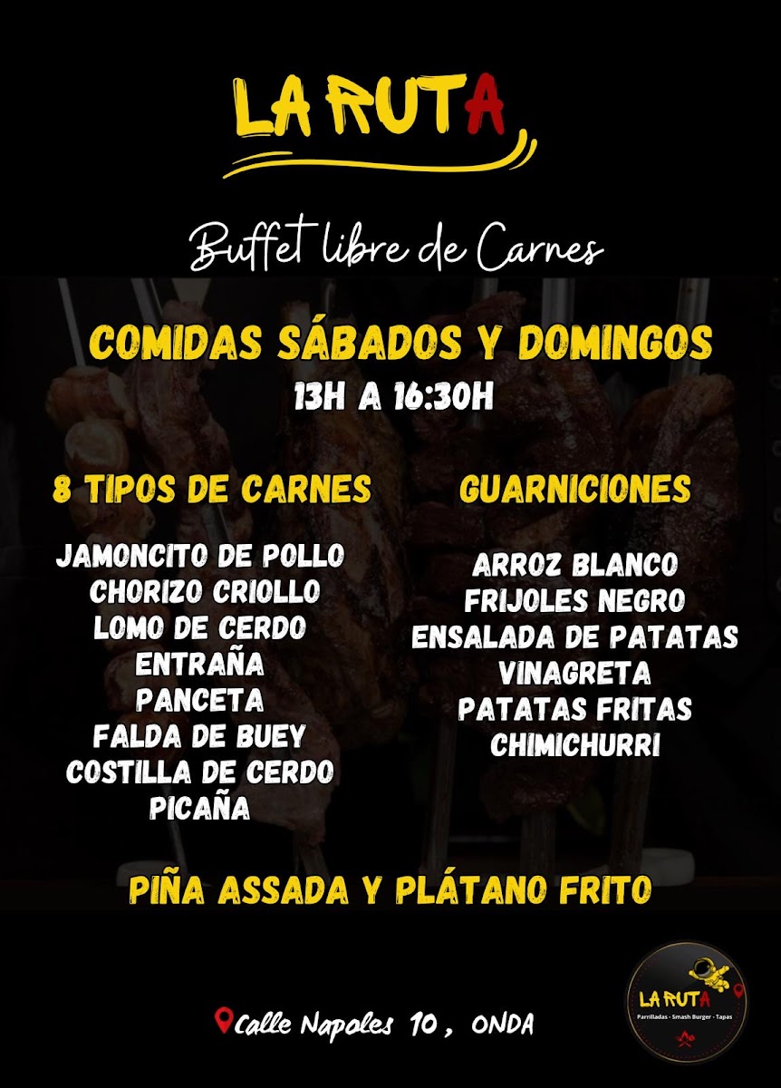 La Ruta Onda Photo Menu 1