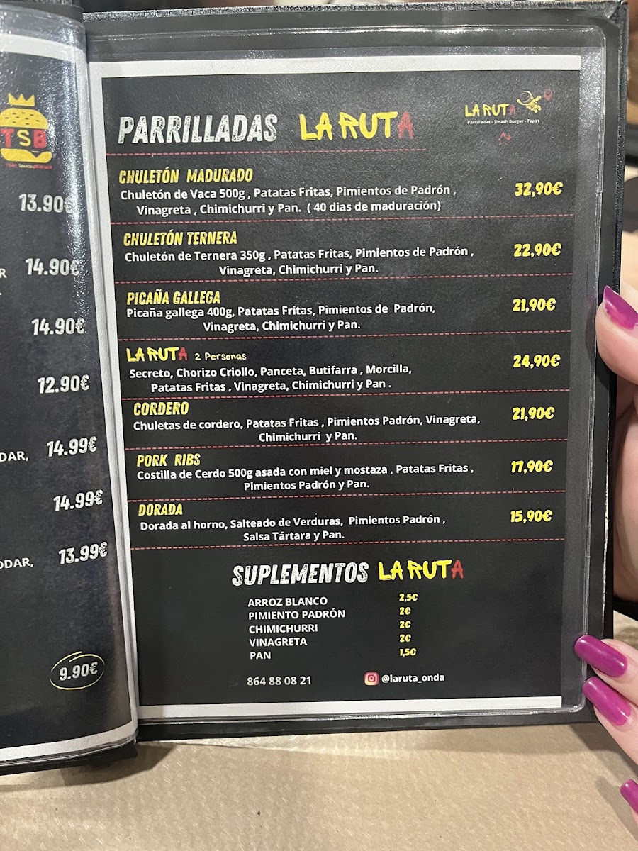 La Ruta Onda Photo Menu 3