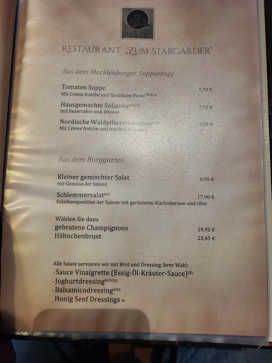 Restaurant 'Zum Stargarder' Photo Menu 1