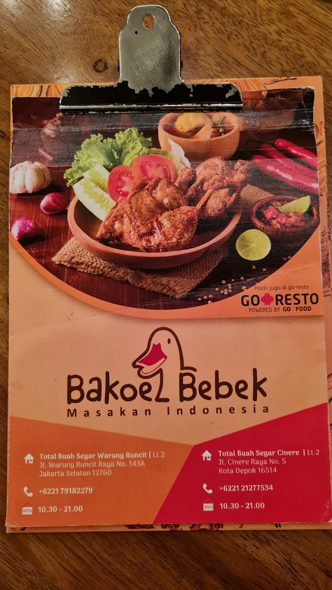 Rumah Makan Bakoel Bebek Photo Menu 4