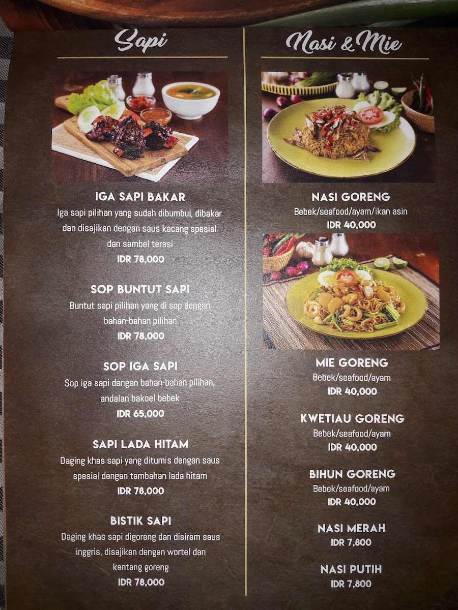 Rumah Makan Bakoel Bebek Photo Menu 7