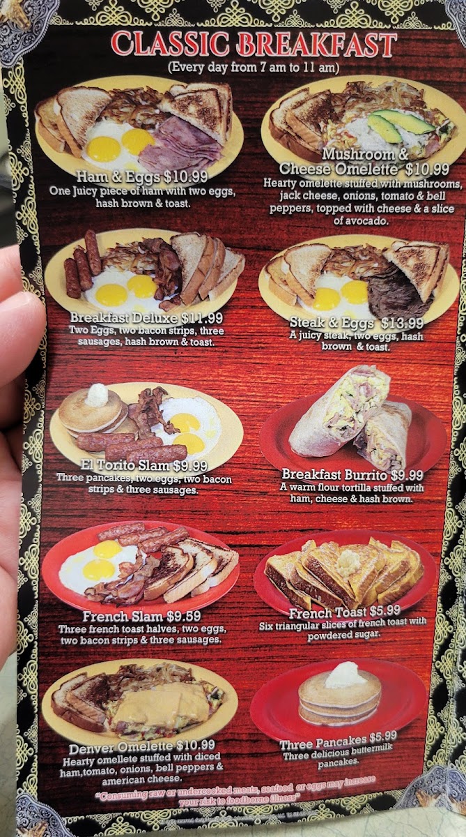 Taqueria El Torito Photo Menu 6
