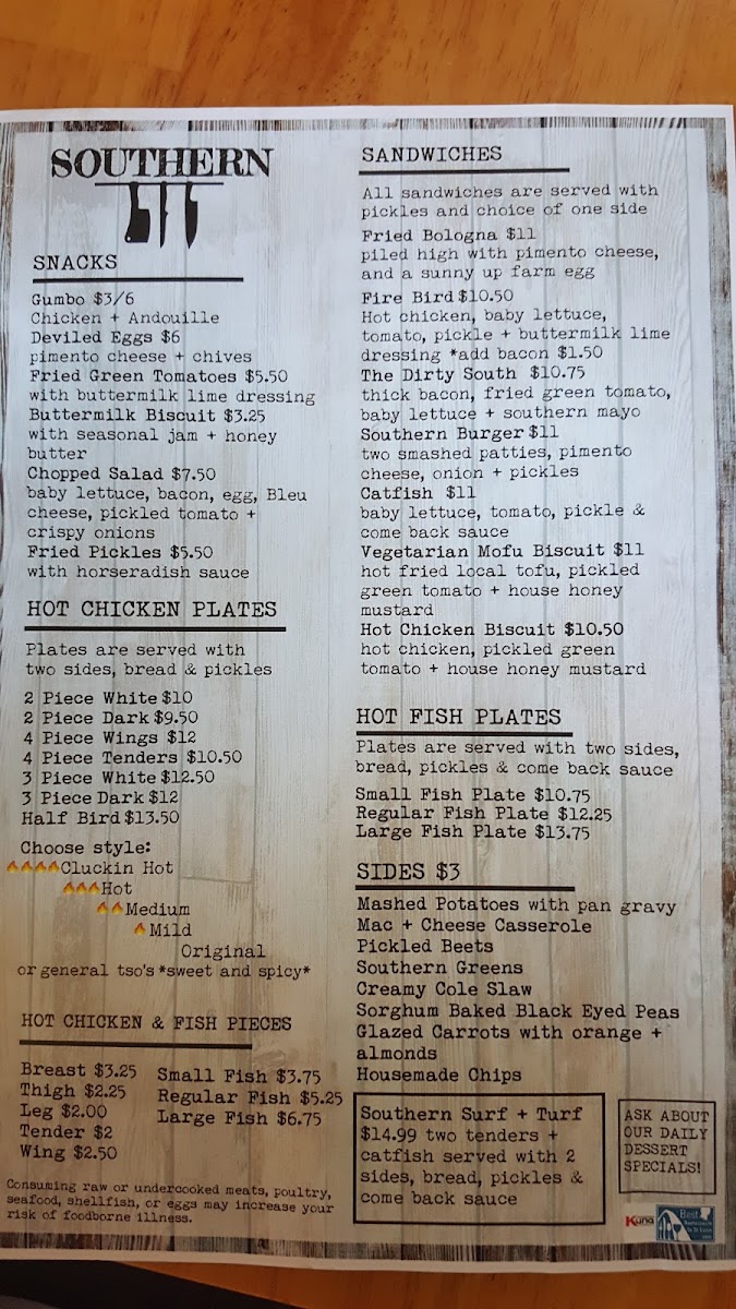 Southern Photo Menu 3