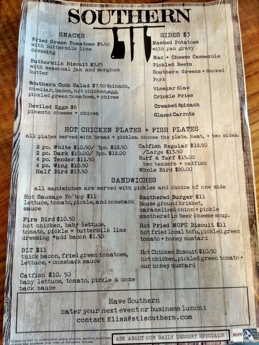 Southern Photo Menu 5