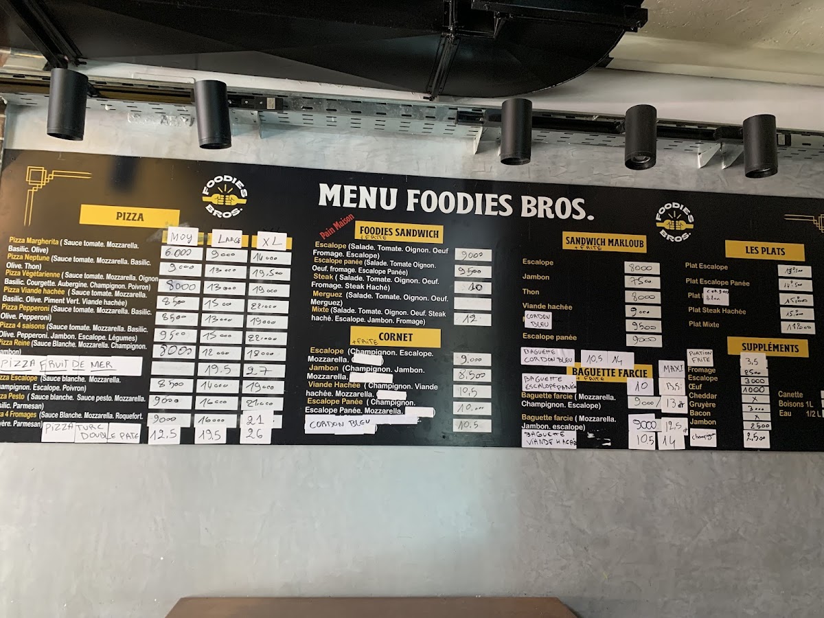 Foodies bros. Photo Menu 1