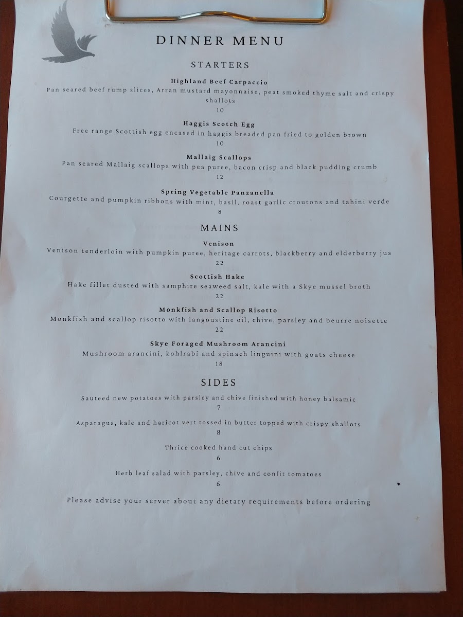 Restaurant Rosedale Photo Menu 1
