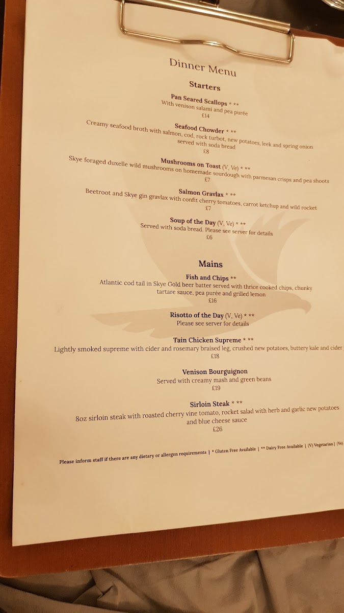 Restaurant Rosedale Photo Menu 2