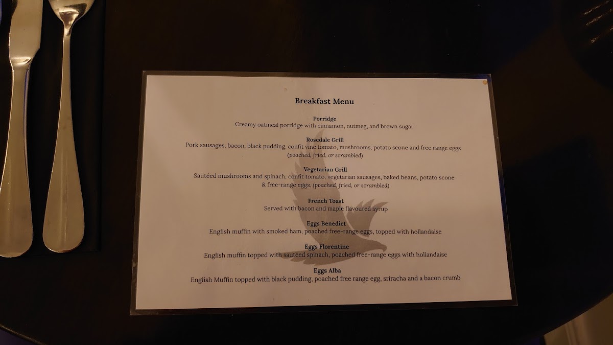 Restaurant Rosedale Photo Menu 3