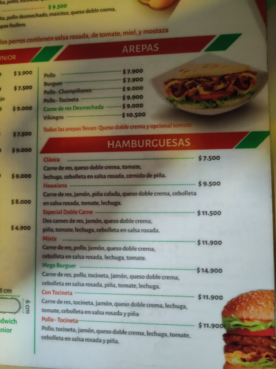 Vikingos Burger Photo Menu 2
