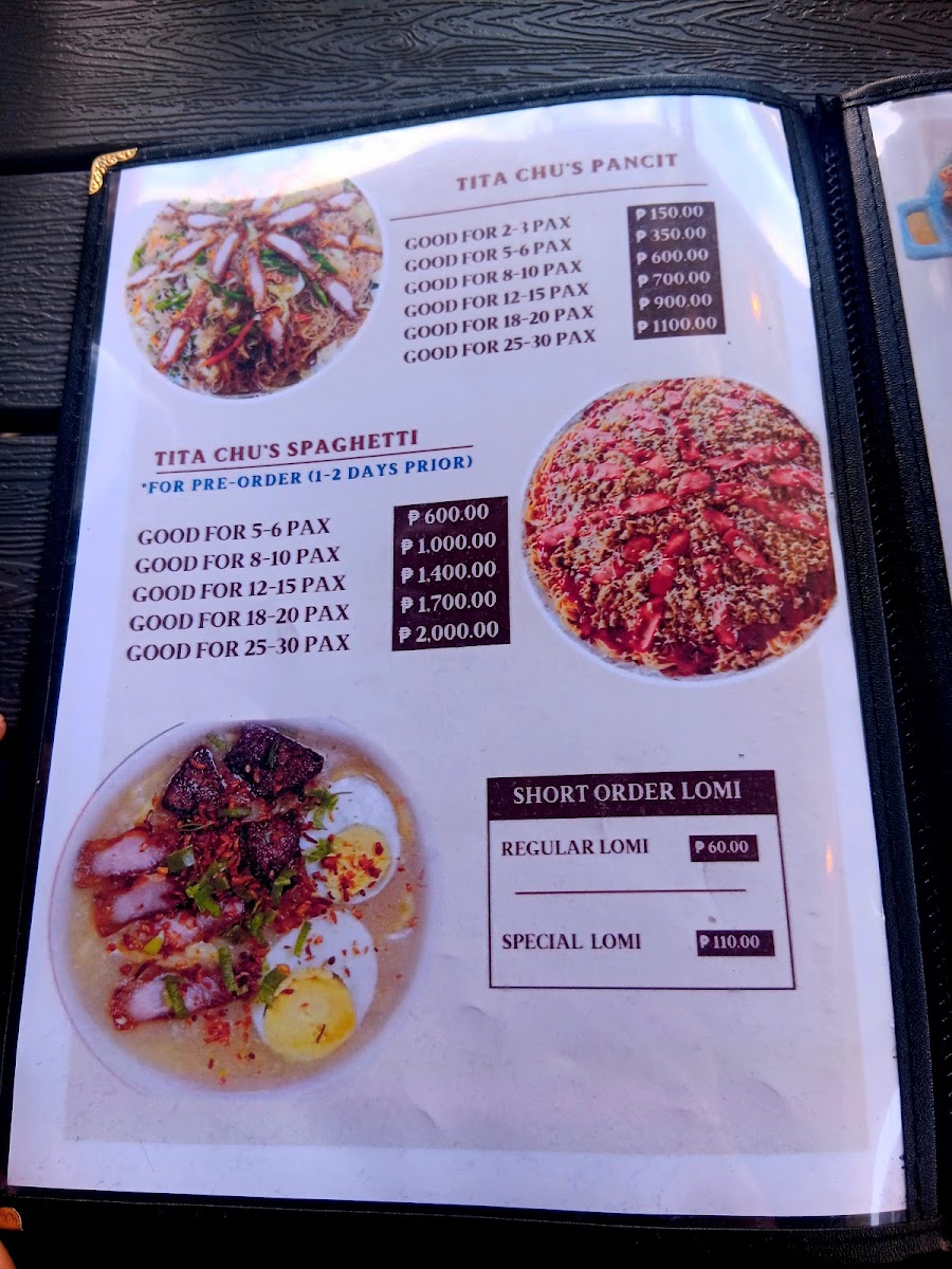 Tita Chu's Resto Bar Photo Menu 4