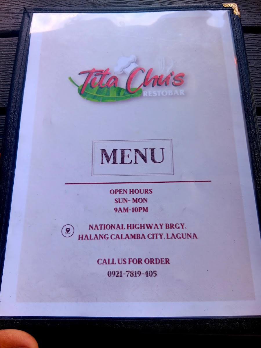 Tita Chu's Resto Bar Photo Menu 5