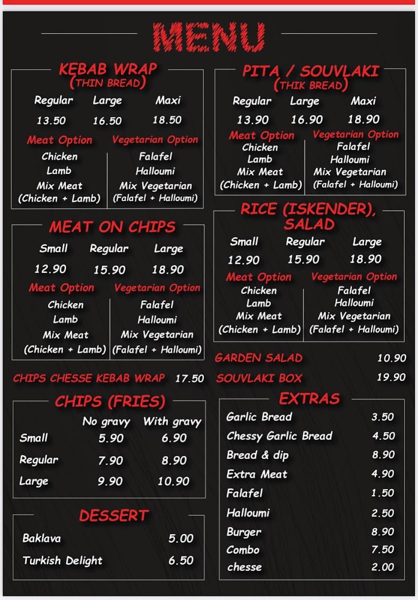 Darfield Kebab & Souvlaki Photo Menu 1