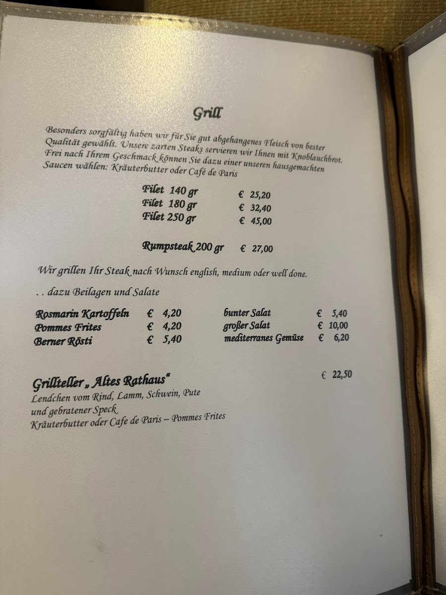 Altes Rathaus Photo Menu 8
