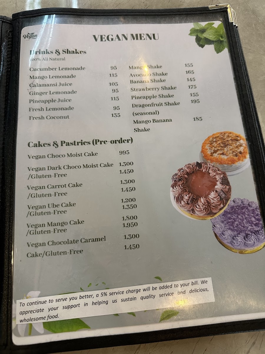Vegan Cebu City Photo Menu 3