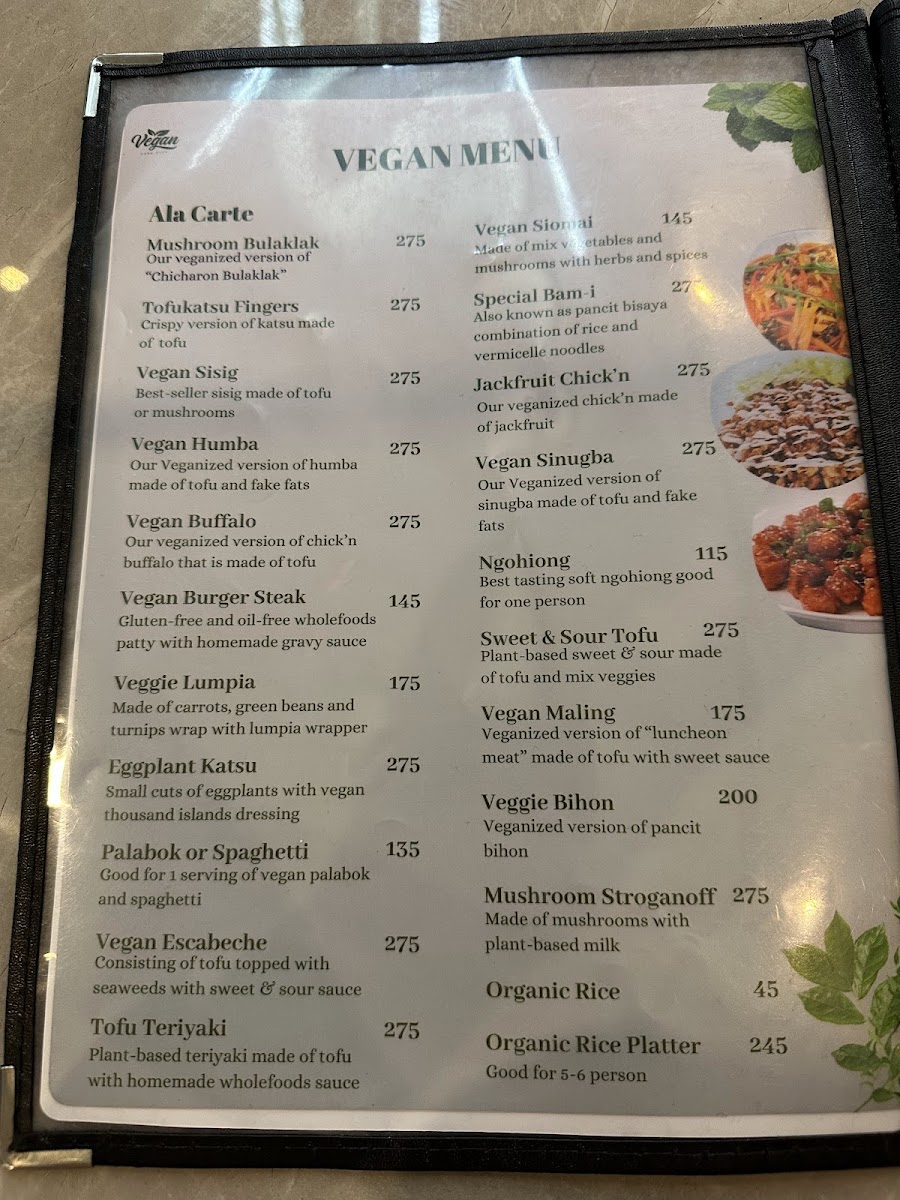 Vegan Cebu City Photo Menu 4
