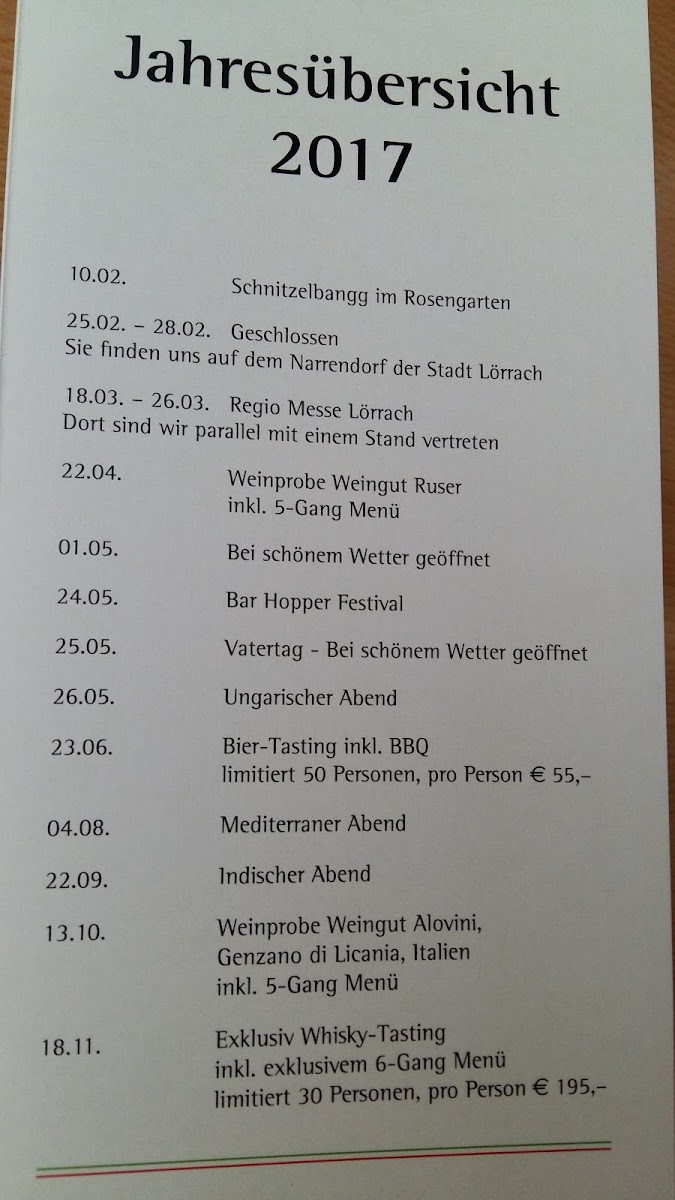 Restaurant Rosengarten Photo Menu 5