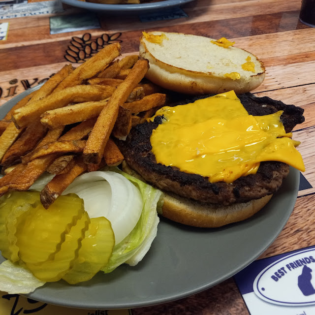 Deluxe Cheeseburger and Fries