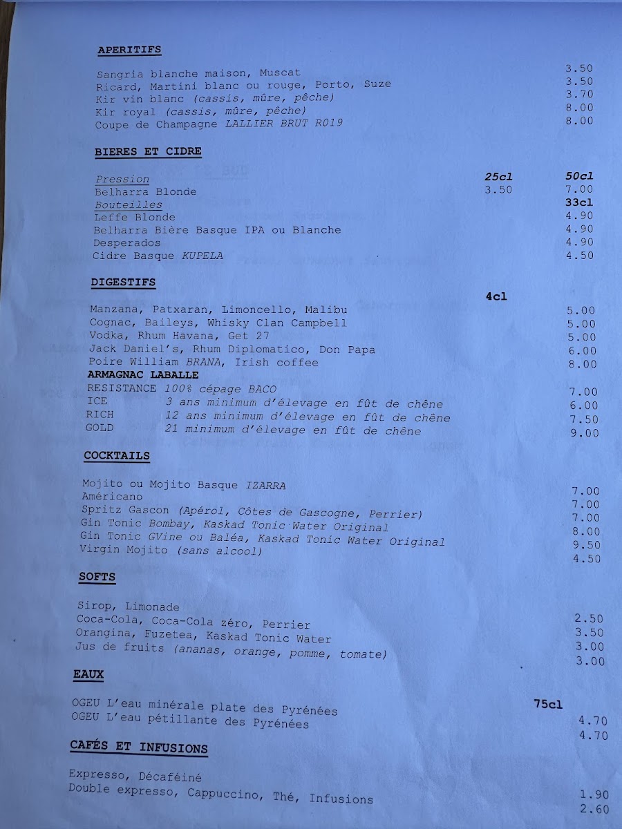 Bajadita Photo Menu 1