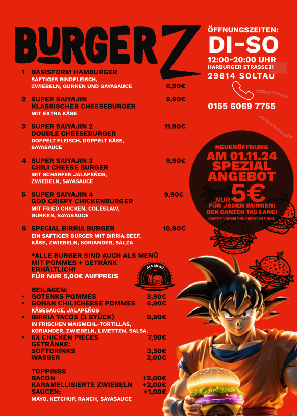 BurgerZ Photo Menu 1