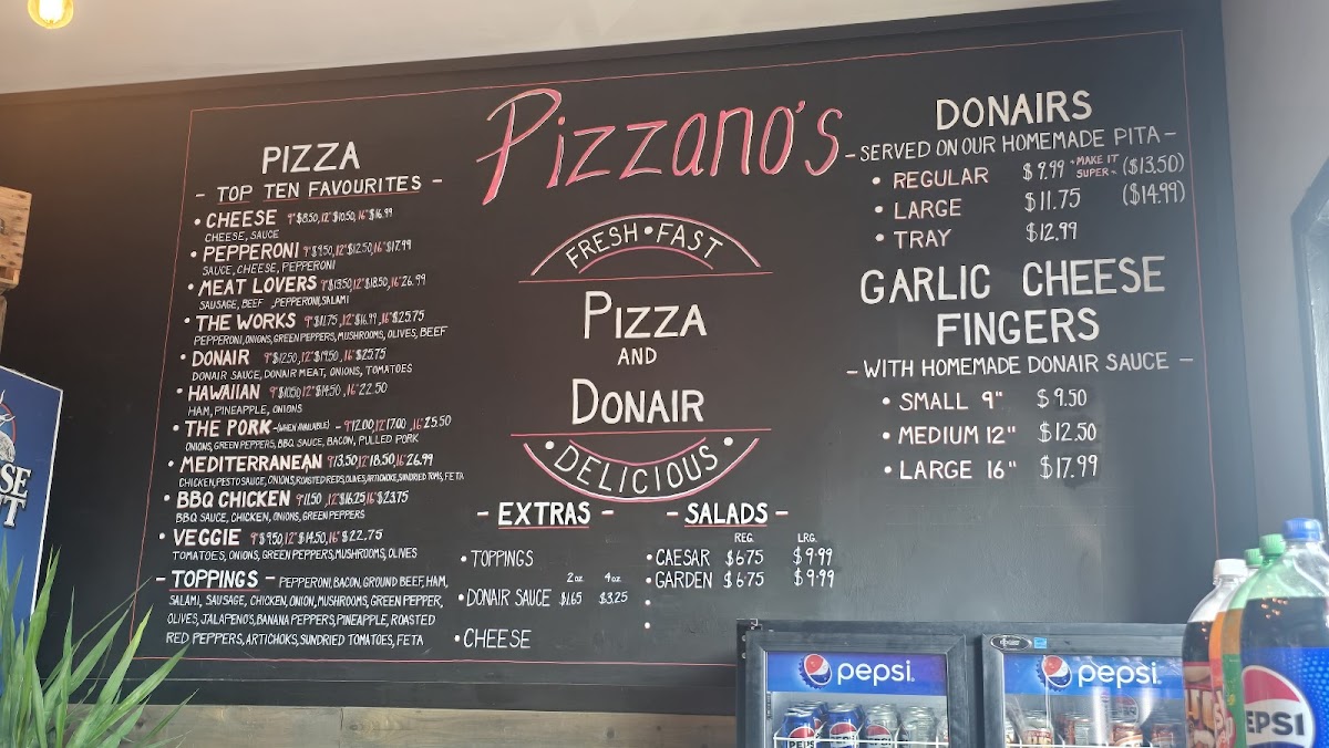 Pizzano's Pizza & Donairs Photo Menu 1