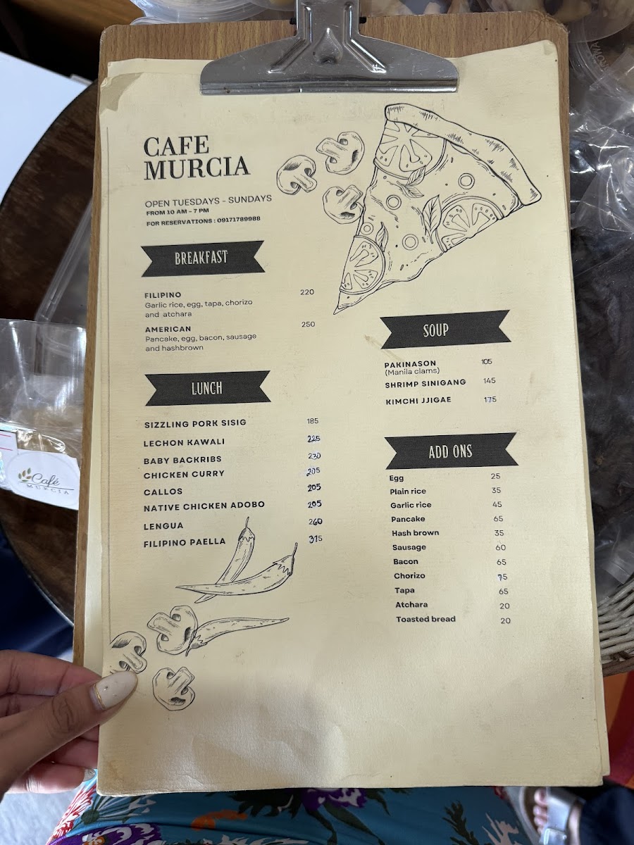Cafe Murcia Photo Menu 2
