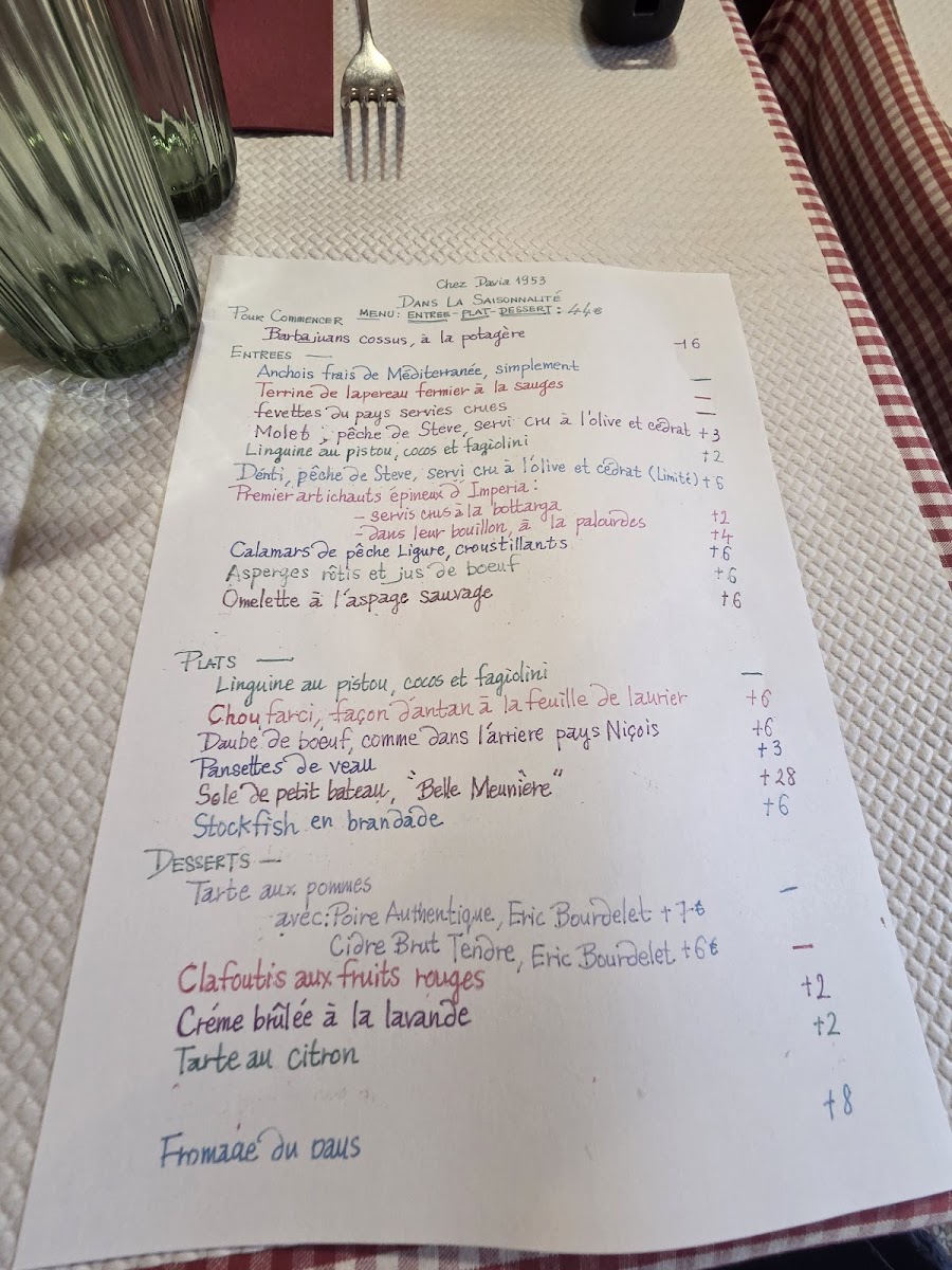 Restaurant Chez Davia Photo Menu 2