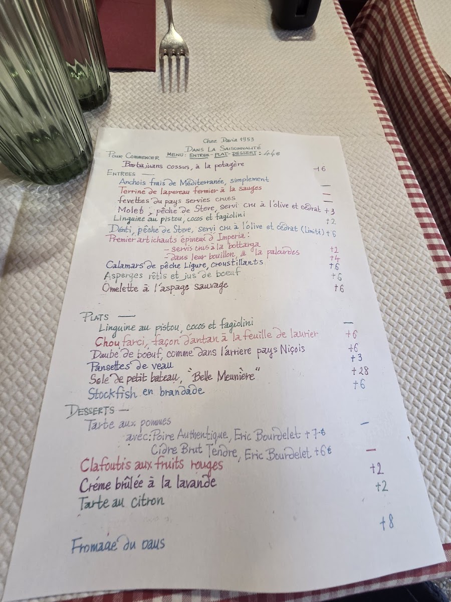 Restaurant Chez Davia Photo Menu 3
