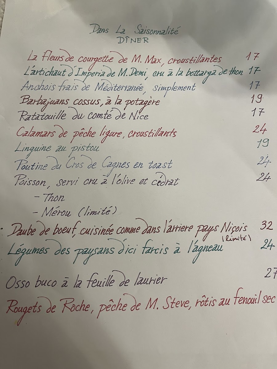 Restaurant Chez Davia Photo Menu 9