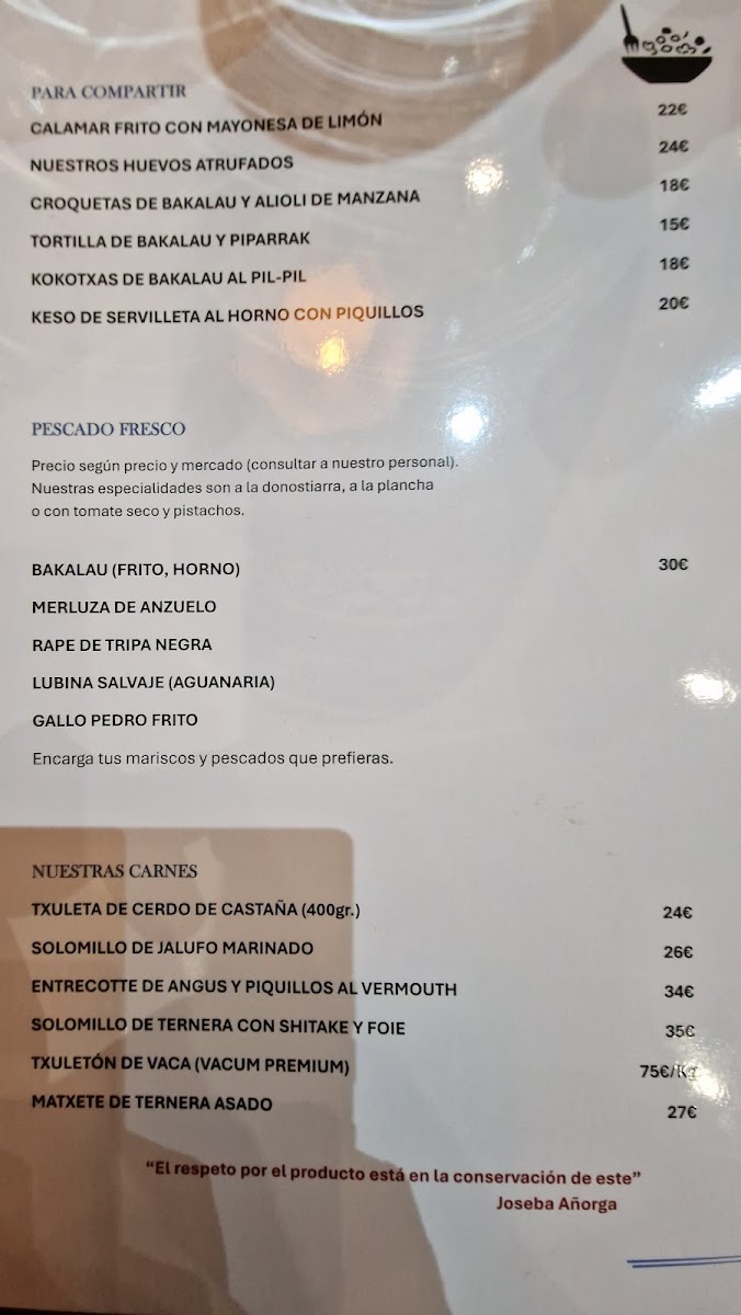 Joseba Añorga Taberna Photo Menu 3