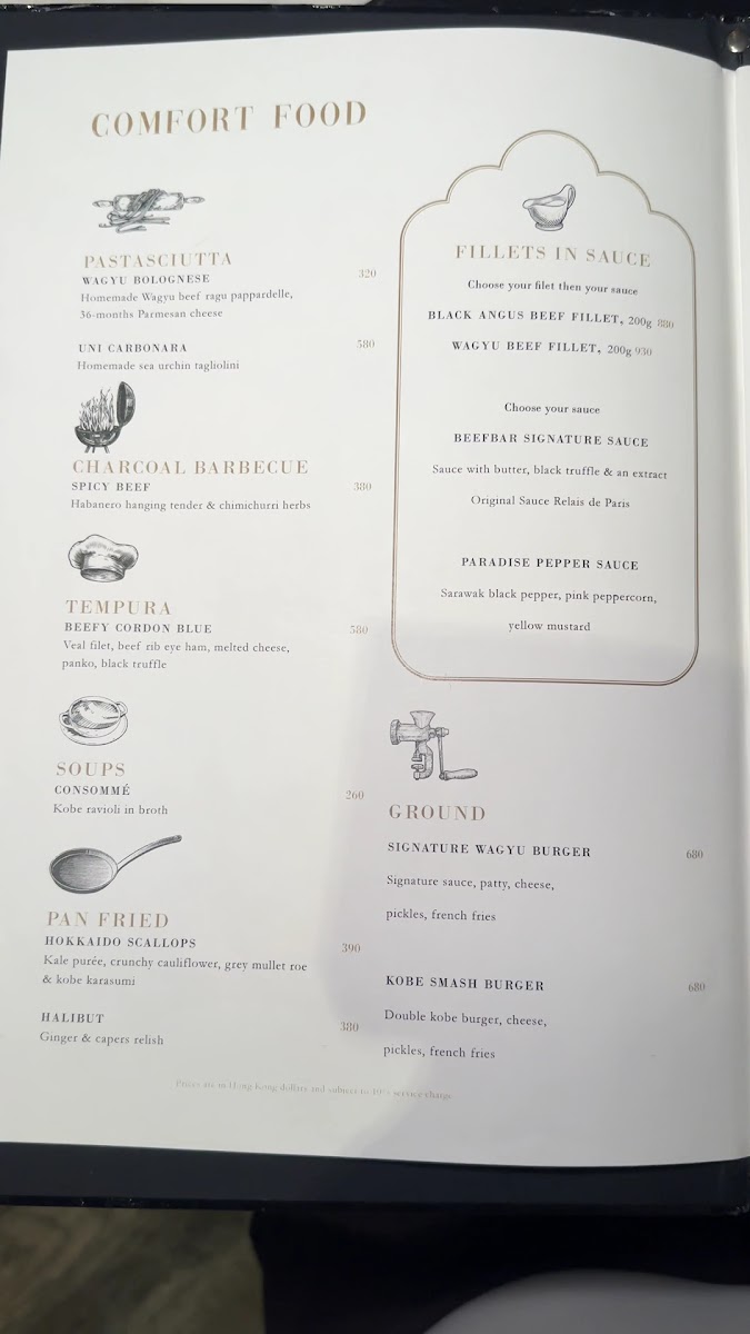 Beefbar Hong Kong Photo Menu 2