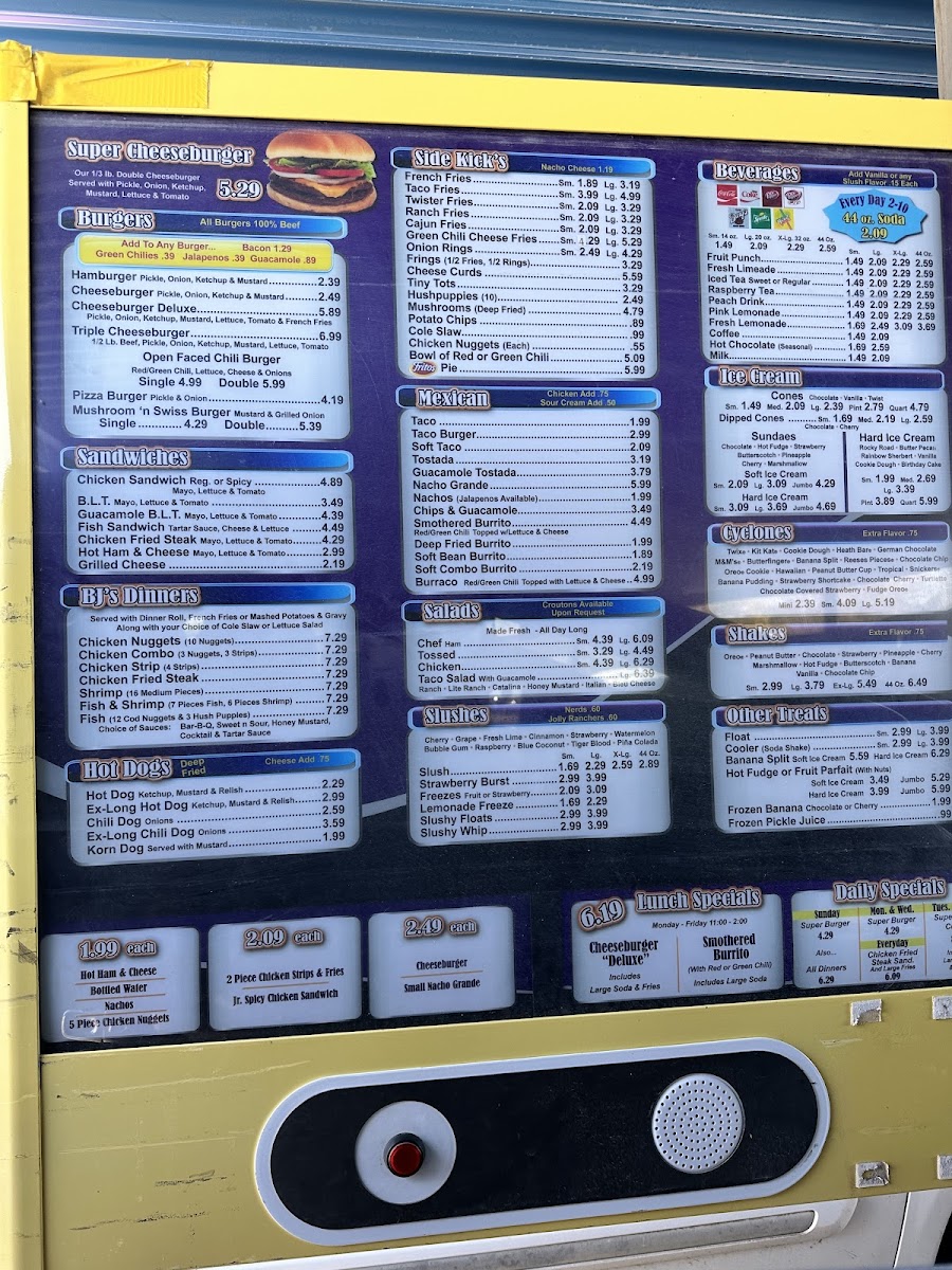 BJ's Burgers & Beverage Photo Menu 10
