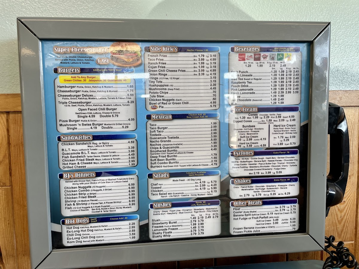 BJ's Burgers & Beverage Photo Menu 4