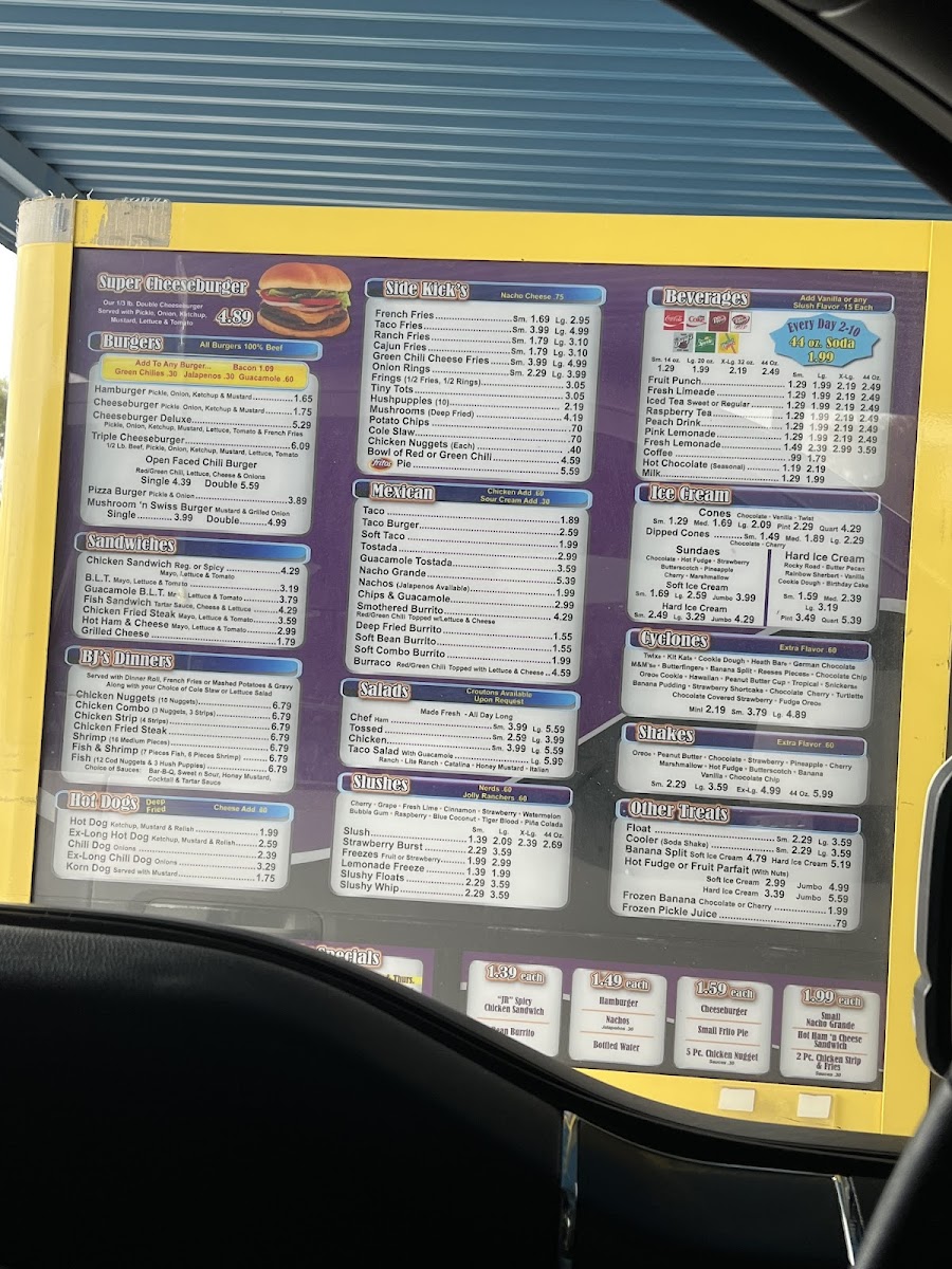 BJ's Burgers & Beverage Photo Menu 7