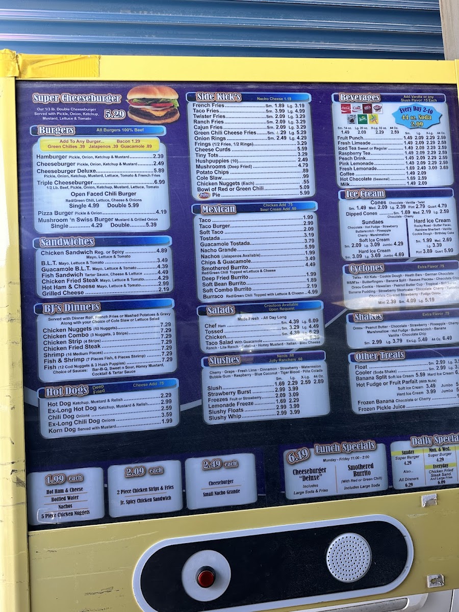 BJ's Burgers & Beverage Photo Menu 8