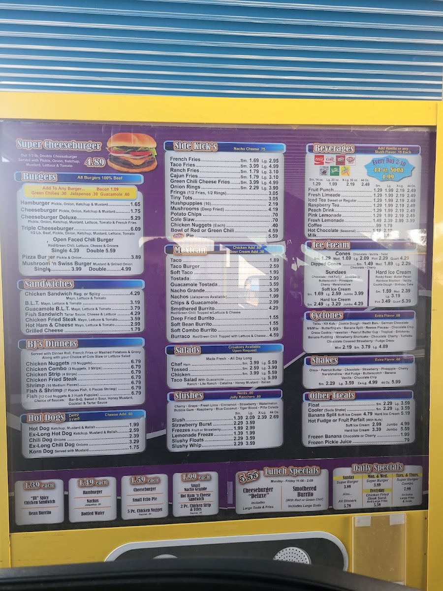 BJ's Burgers & Beverage Photo Menu 9
