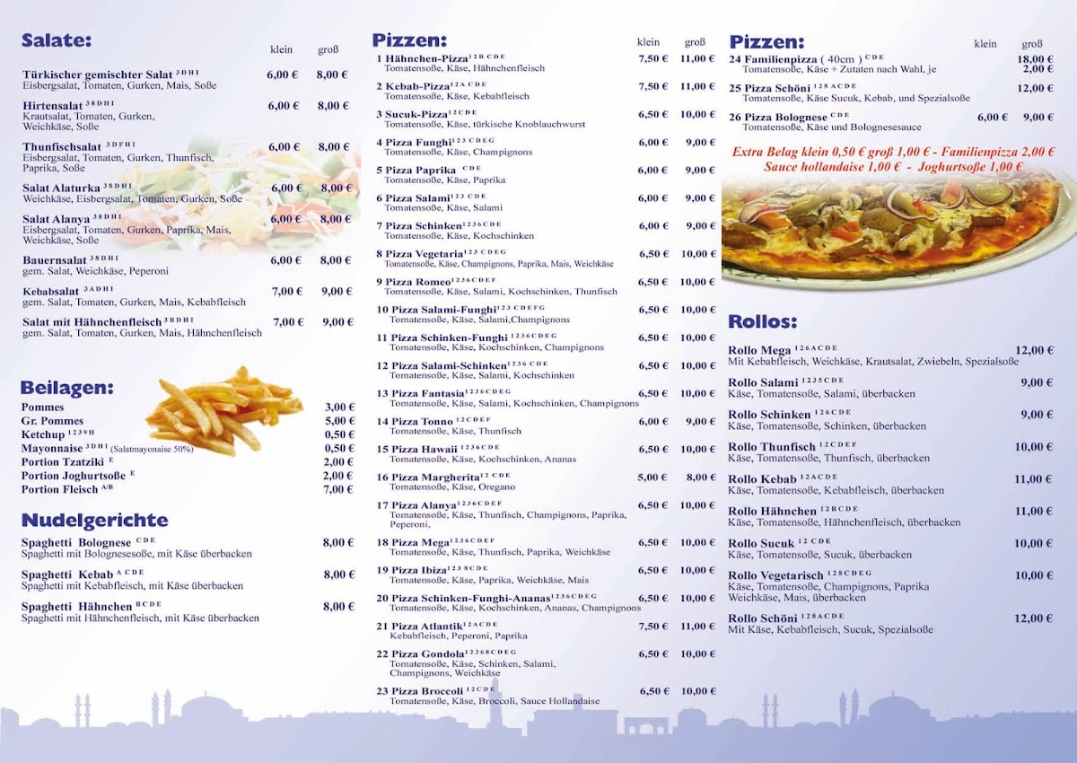 Restaurant Alanya Photo Menu 1