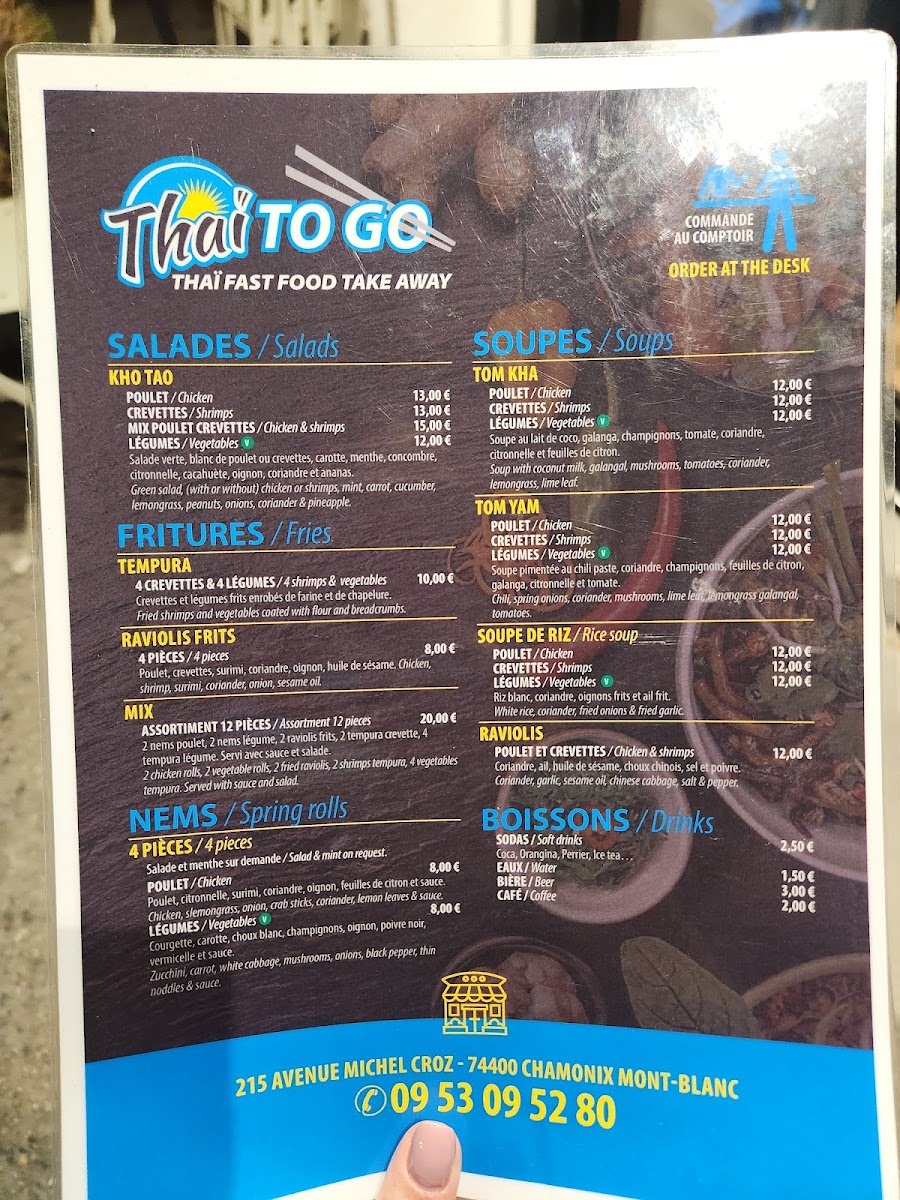 Thaï TO GO Photo Menu 1