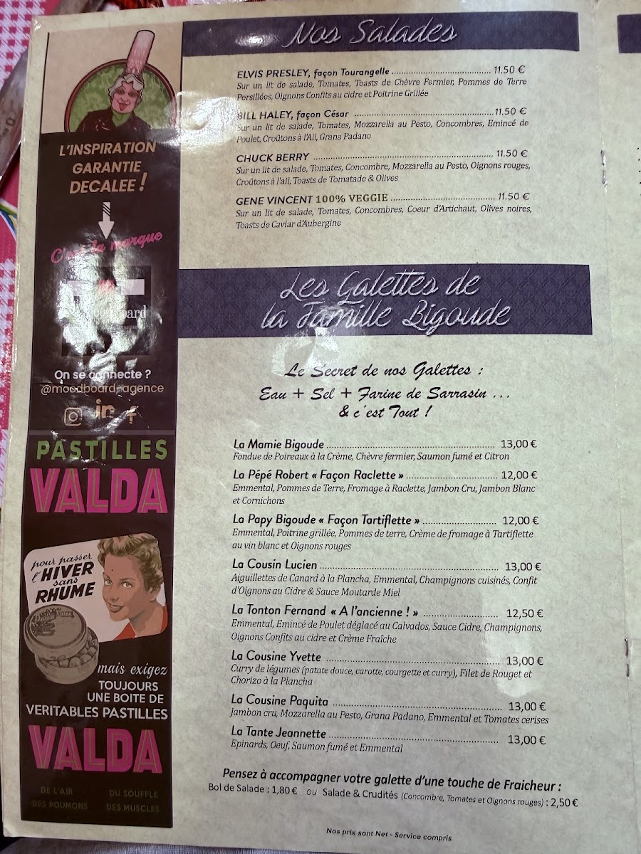 Le Comptoir de Mamie Bigoude Bourges Photo Menu 1