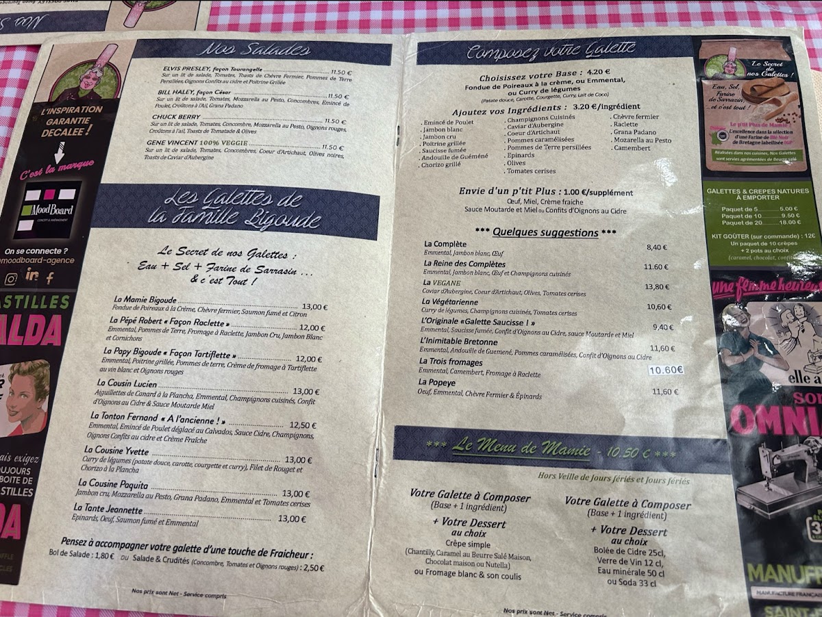Le Comptoir de Mamie Bigoude Bourges Photo Menu 3