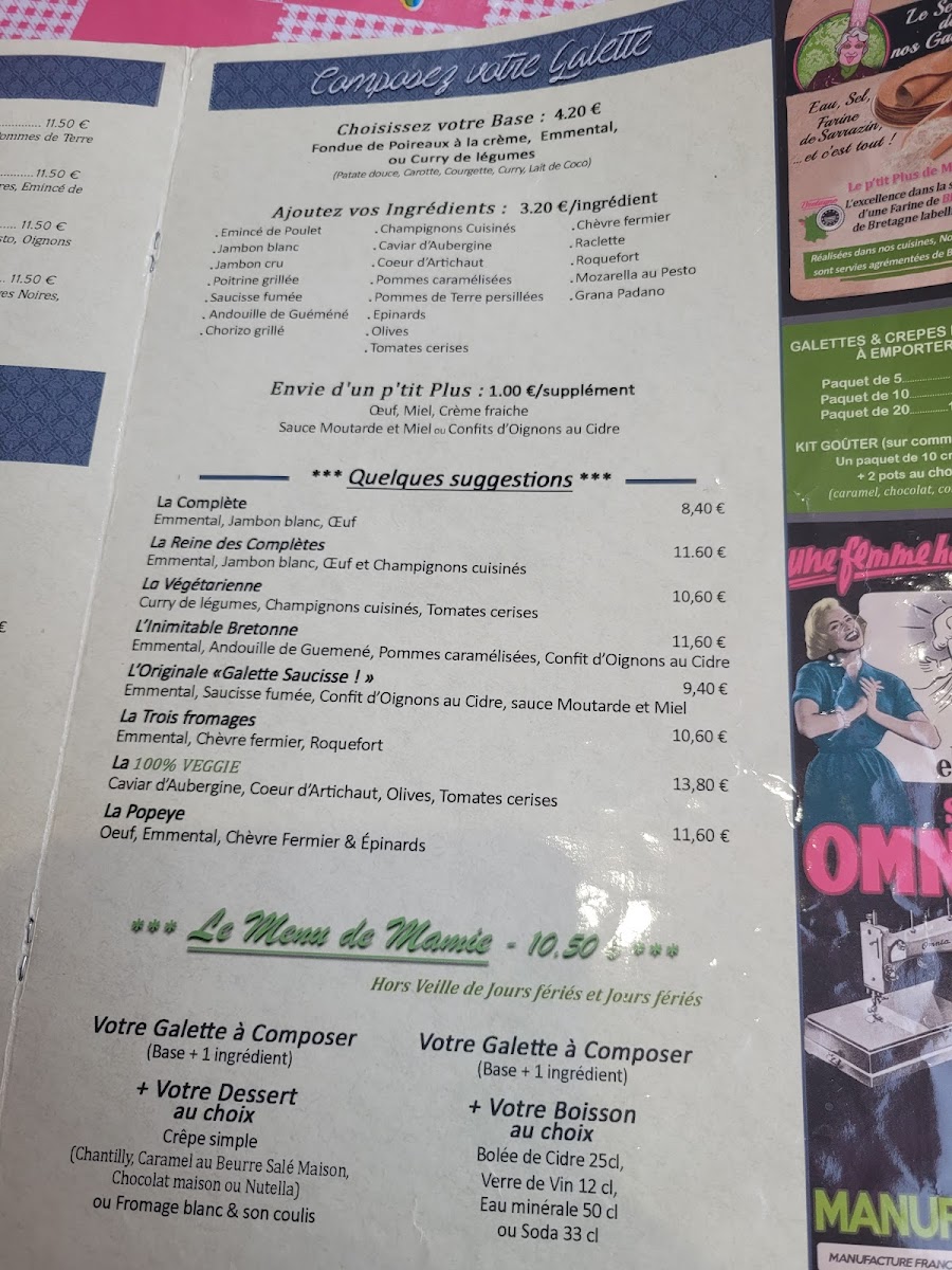 Le Comptoir de Mamie Bigoude Bourges Photo Menu 6