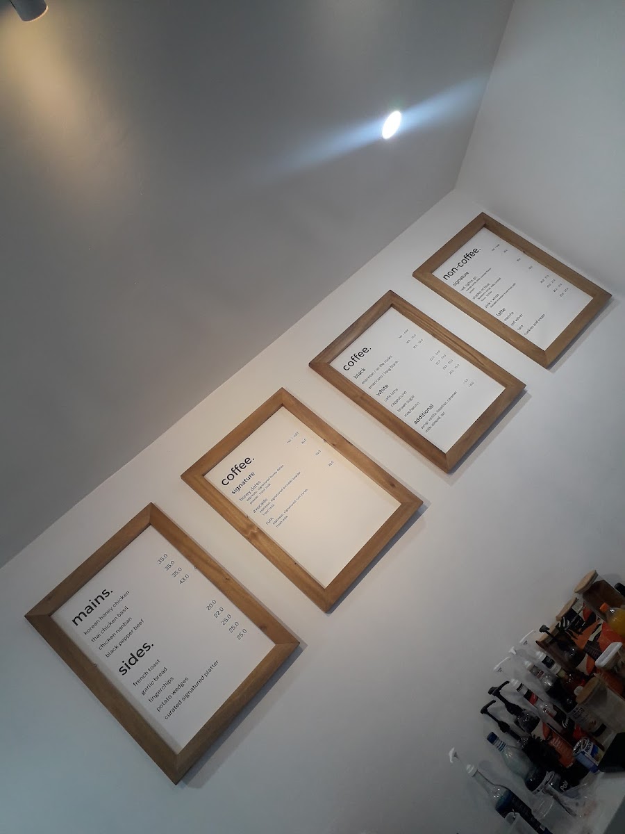 Curated Coffee Space Photo Menu 6
