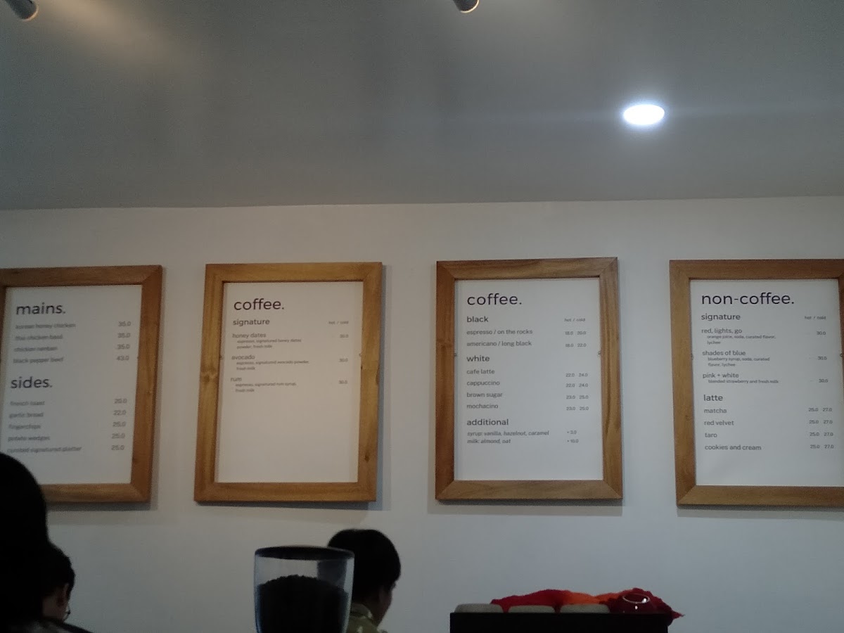 Curated Coffee Space Photo Menu 7