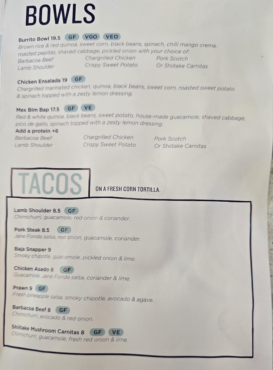 Fonda Mexican Canberra Photo Menu 6