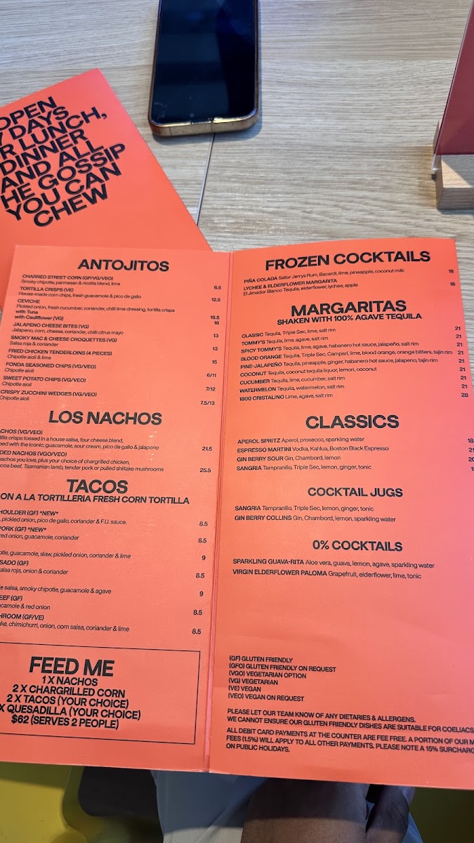 Fonda Mexican Canberra Photo Menu 7