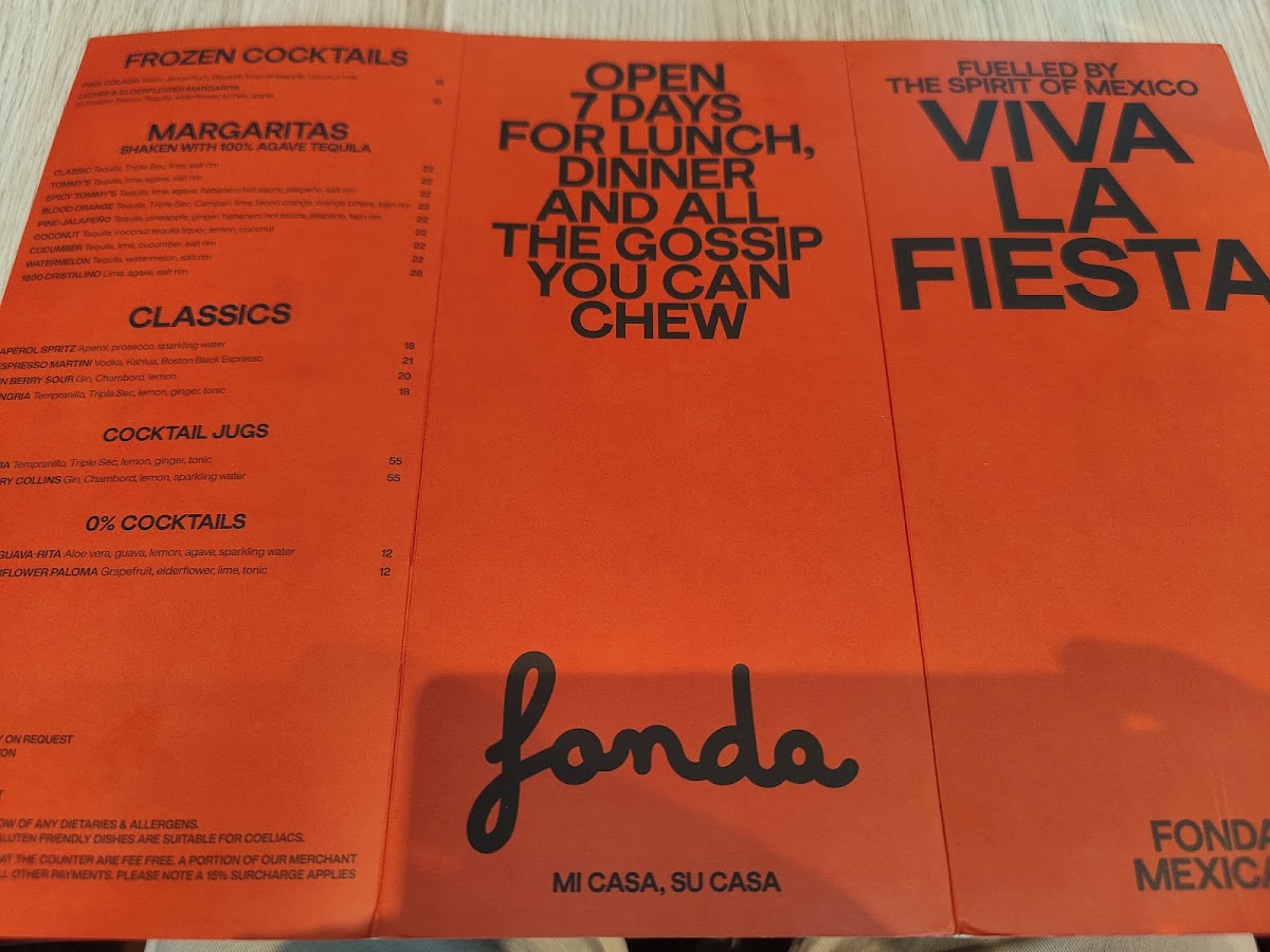 Fonda Mexican Canberra Photo Menu 9