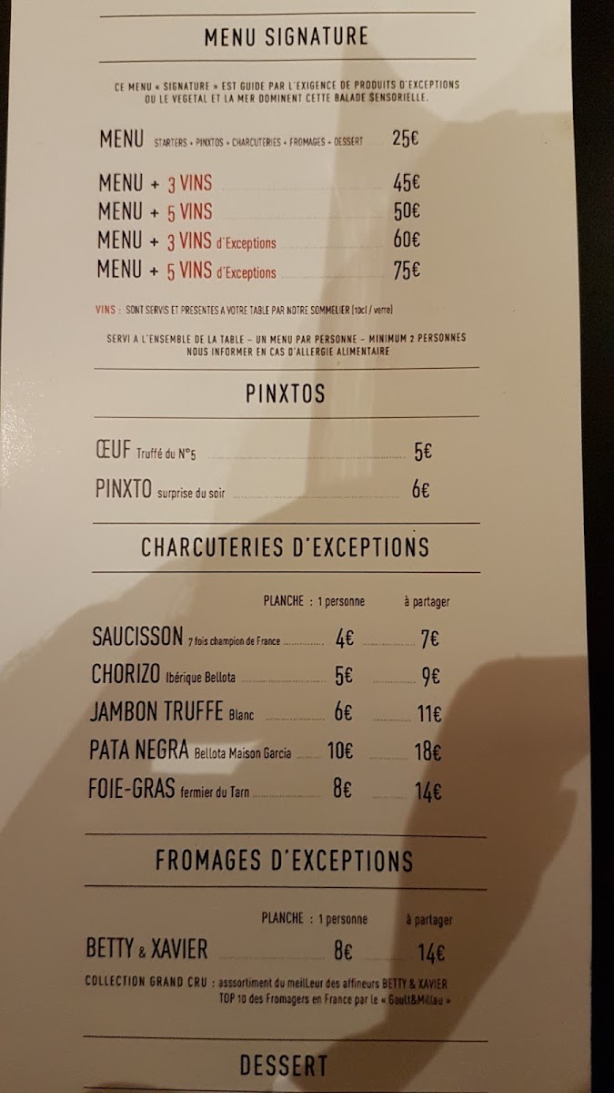 Le 5 Wine Bar Photo Menu 9