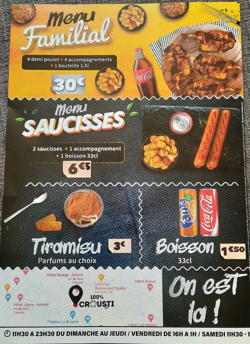 100 crousti Paris 9 Photo Menu 4