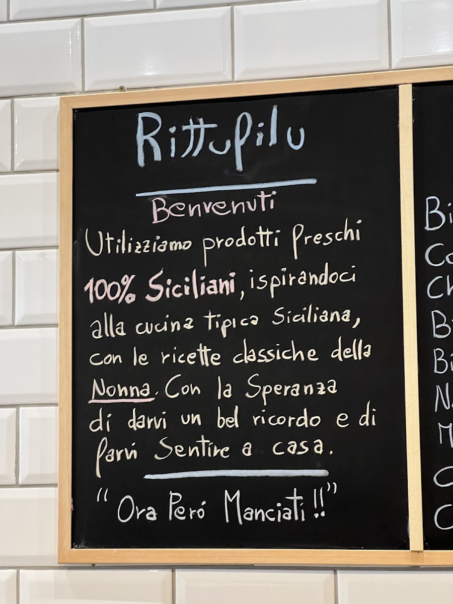 Rittufilu Trattoria Siracusa Photo Menu 9