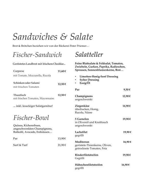 Café Fischer Braunschweig Photo Menu 3